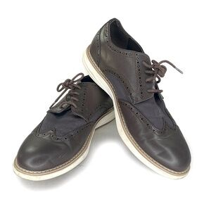 Nautica Brown Leather Casual Wingtips